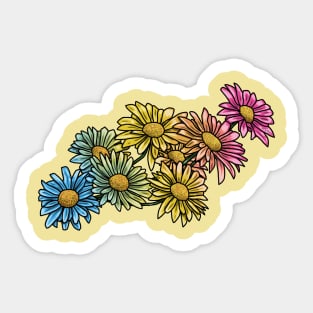 Pan Daisies Sticker